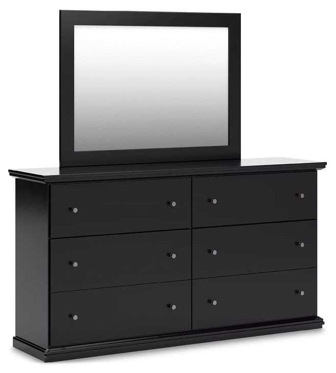 Maribel Black Dresser and Mirror