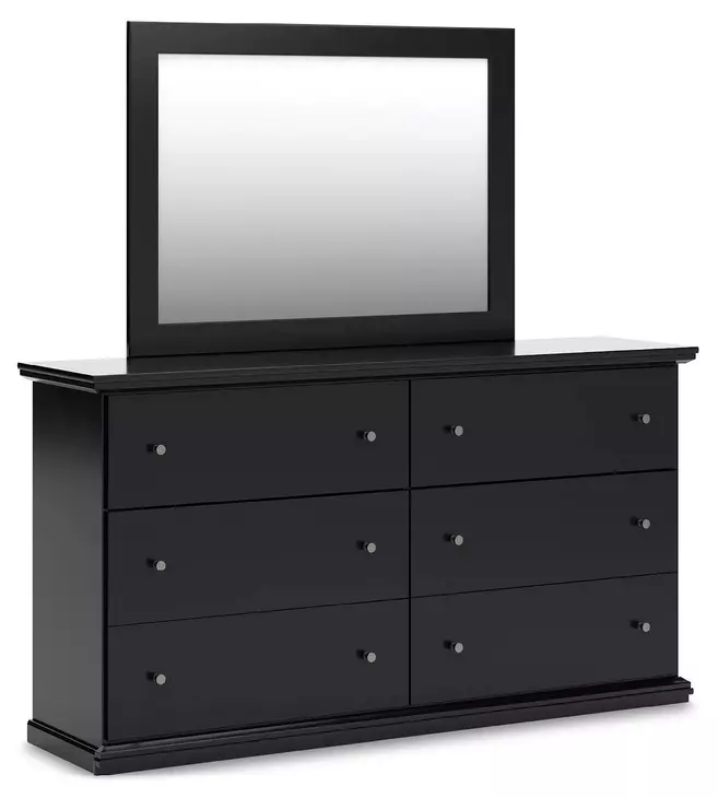 Maribel Black Dresser and Mirror