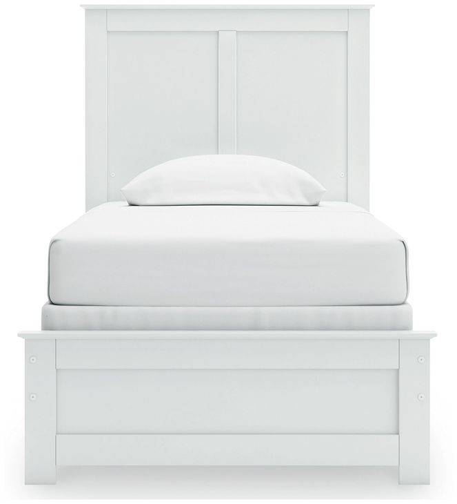 Bostwick Shoals White Twin Panel Bed