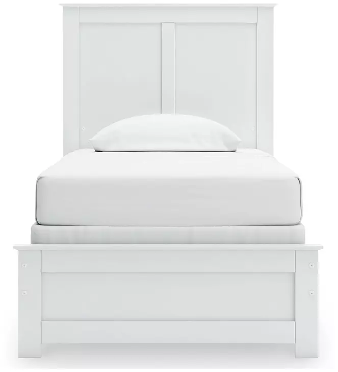 Bostwick Shoals White Twin Panel Bed