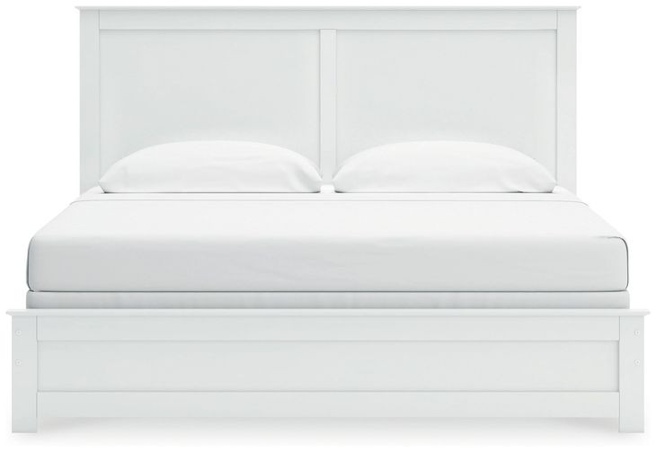Bostwick Shoals White King Panel Bed