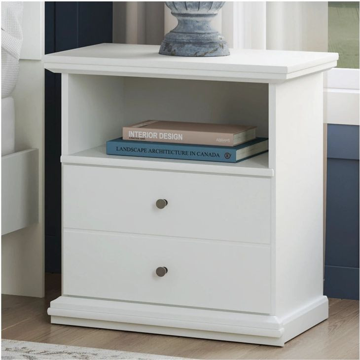 Bostwick Shoals White Nightstand