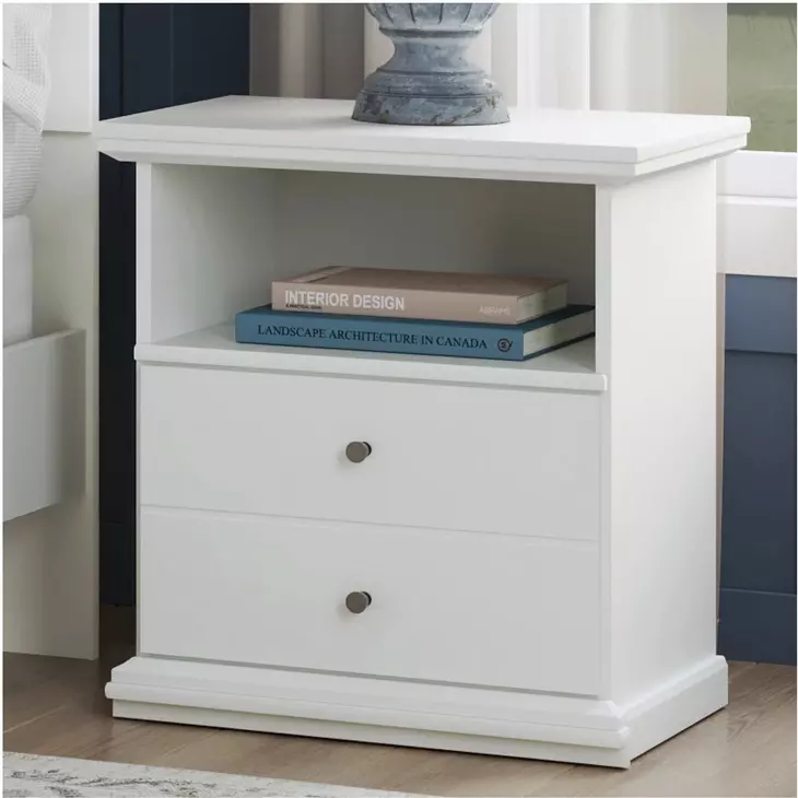 Bostwick Shoals White Nightstand