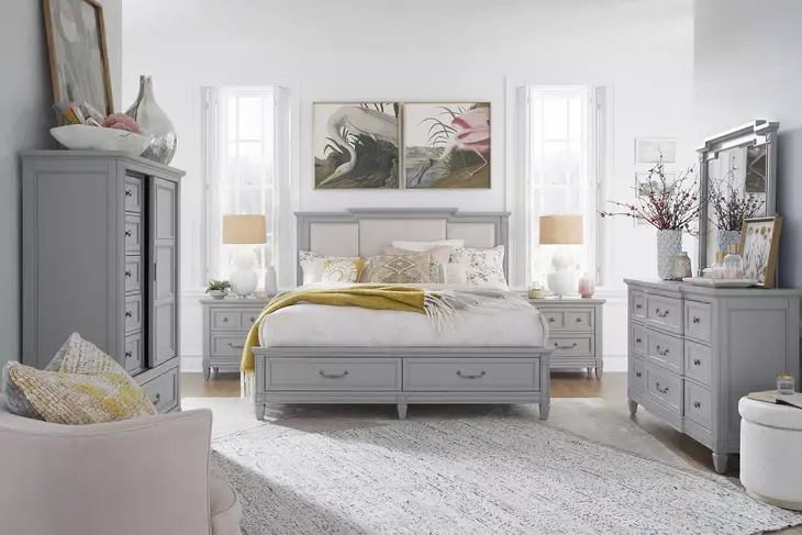 Glenbrook Pebble 6 Drawer Door Chest