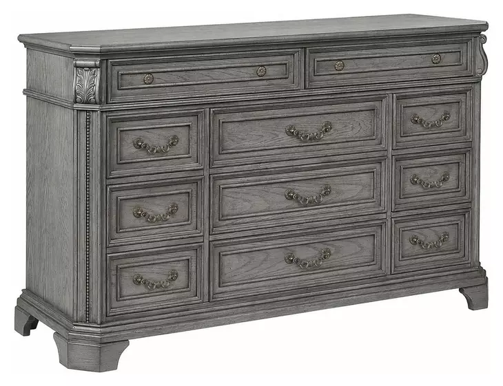 B01550 Gray 11 Drawer Dresser