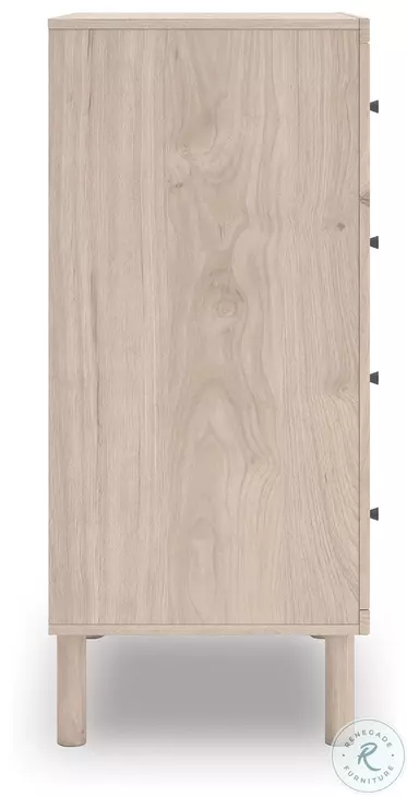 Shapella Tan And White Youth Upholstered Panel Bedroom Set with Storage
