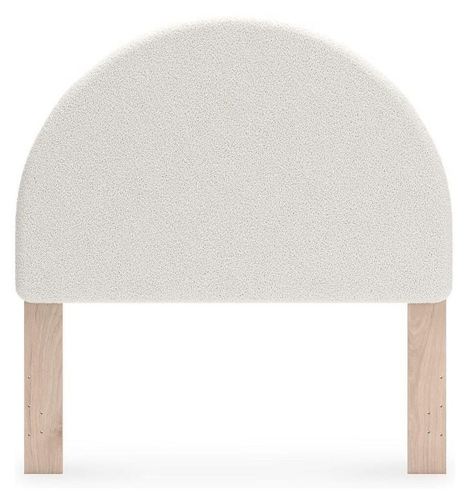 Birkmore Brown and White Full Upholstered Panel Headboard