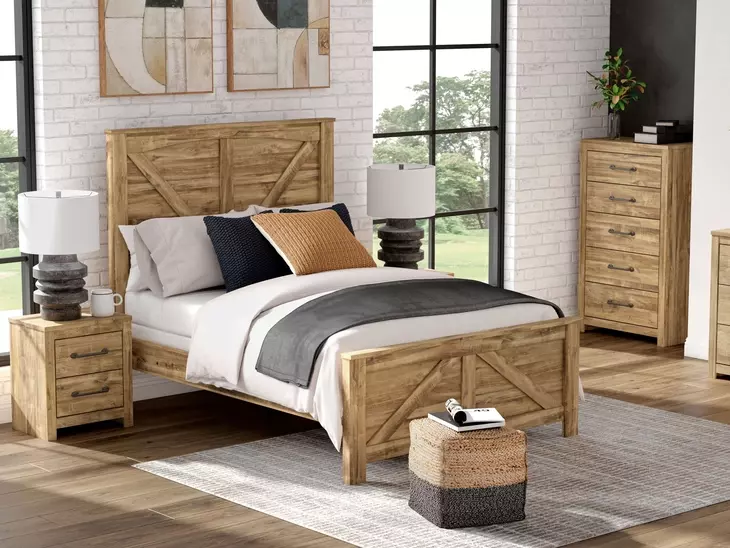 Branstony Golden Rustic 5 Drawer Chest