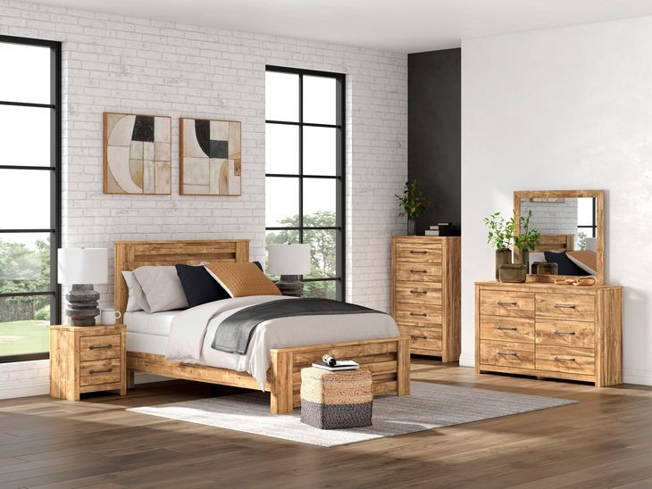 Hastiport Brown Rectangular Dresser Mirror