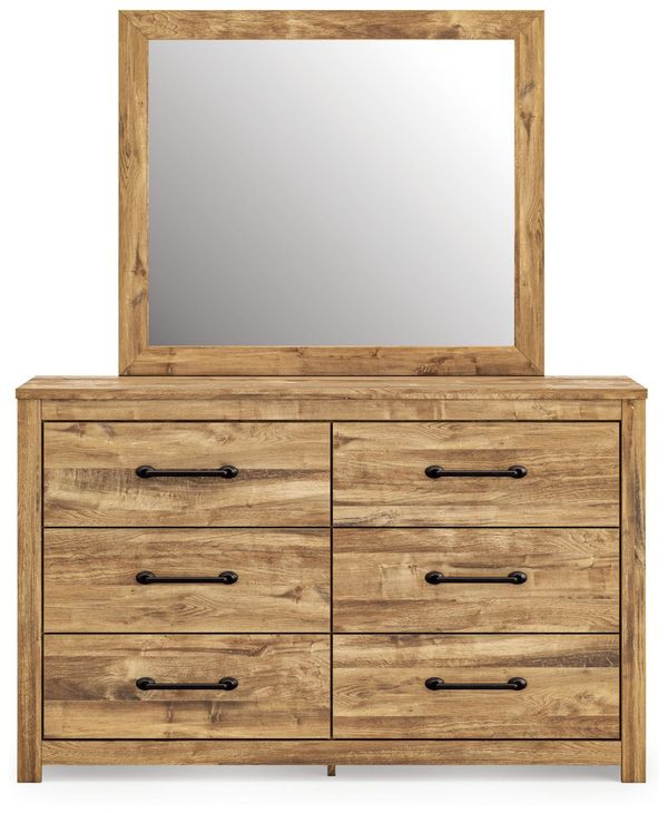 Hastiport Brown Dresser and Mirror