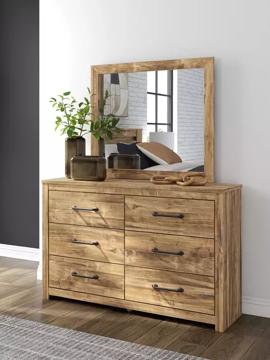 Hastiport Brown Rectangular Dresser Mirror