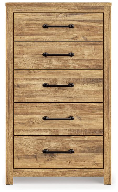 Hastiport Golden Rustic 5 Drawer Chest