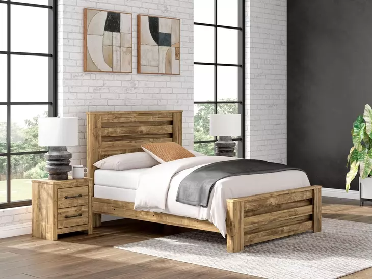 Hastiport Brown Panel Bedroom Set