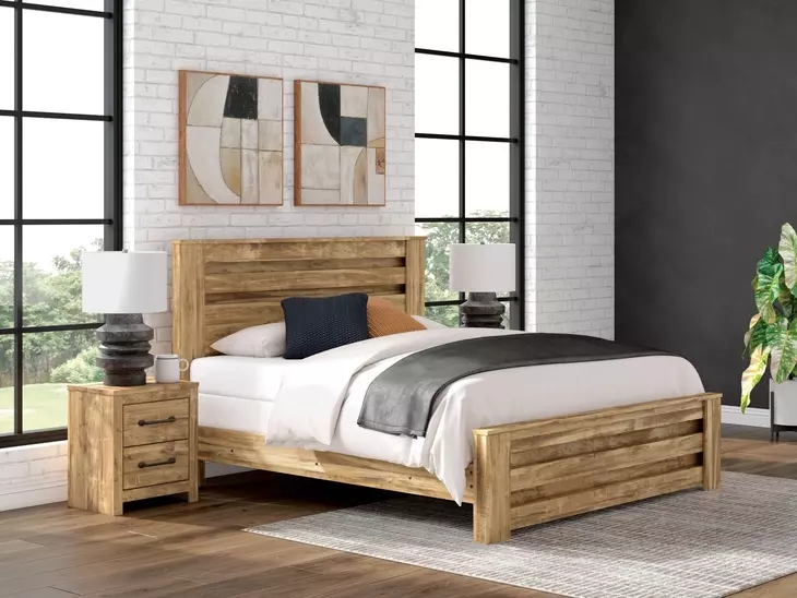 Hastiport Brown King Panel Bed