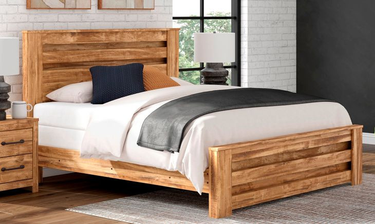 Hastiport Brown King Panel Bed