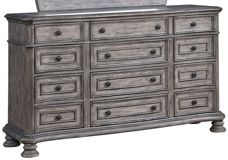 B01623 Gray 12 Drawer Dresser