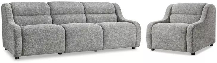 Gio Gray Power Motion Living Room Set