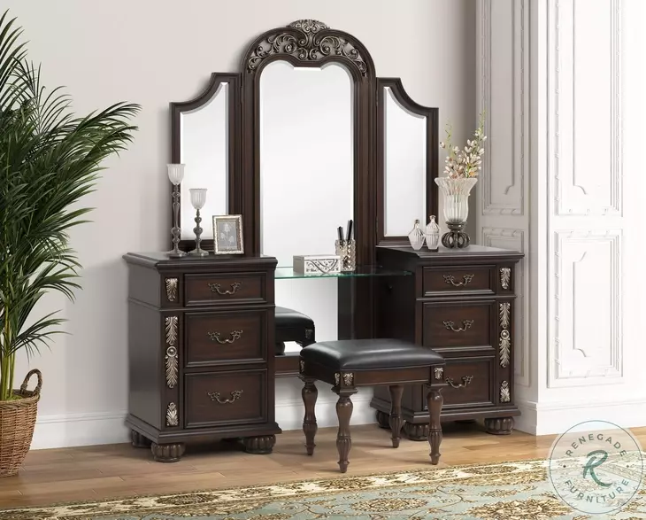 Maximus Madeira Vanity Table