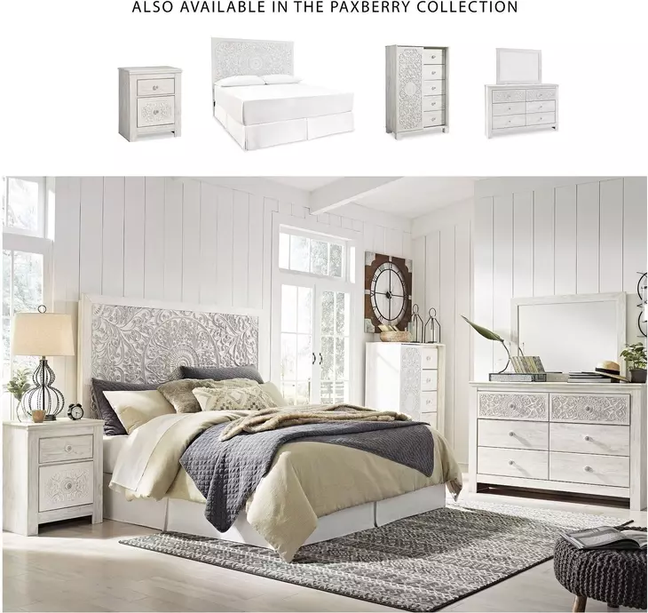 Paxberry Whitewash 6 Drawer Dresser