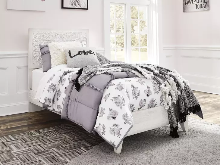 Paxberry Whitewash Twin Panel Headboard