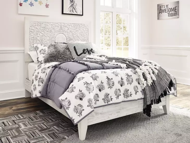 Paxberry Whitewash Full Panel Headboard