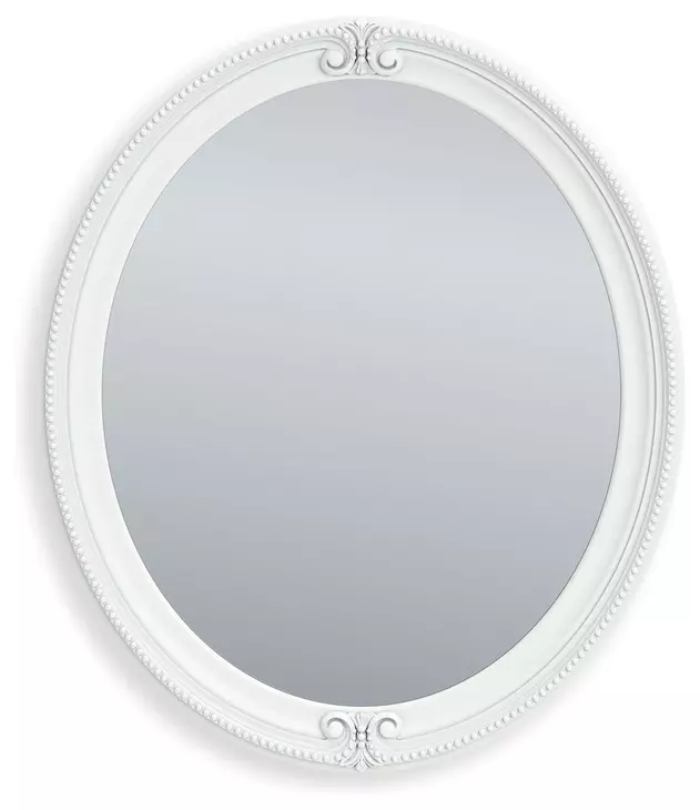 Maylilly White Round Wall Mirror