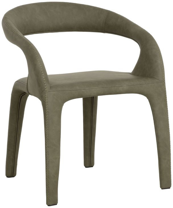 Avenlee Ivanhoe Pine Upholstered Dining Arm Chair