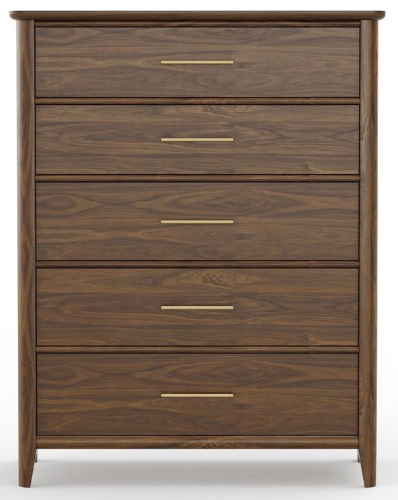 Nordhaven Nordic Walnut 5 Drawer Chest