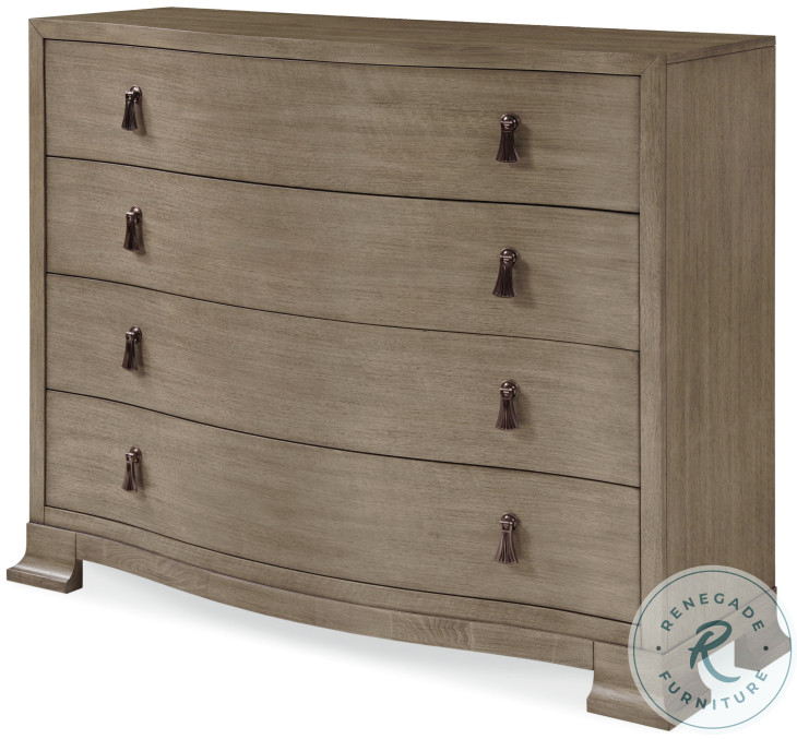 Frasier Serpentine Greige 4 Drawer Master Chest