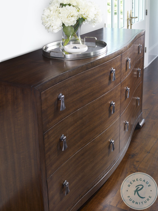 Frasier Serpentine Brunette 6 Drawer Dresser