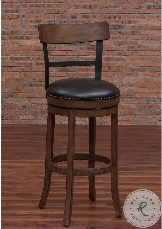 Taranto 26" Wood Frame Back Bar Stool