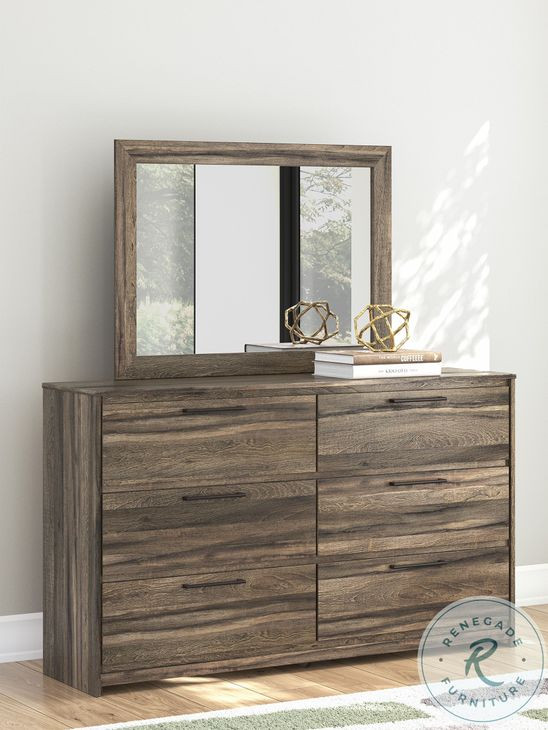 Jusika Brown Bedroom Mirror