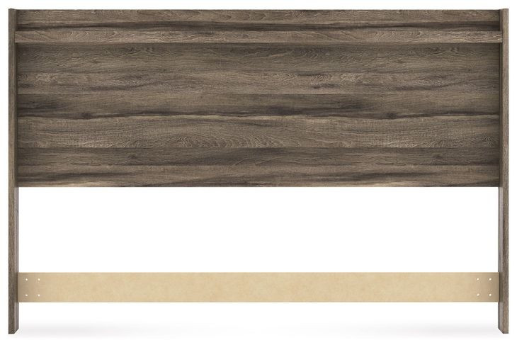 Jusika Weathered Brown King Panel Headboard