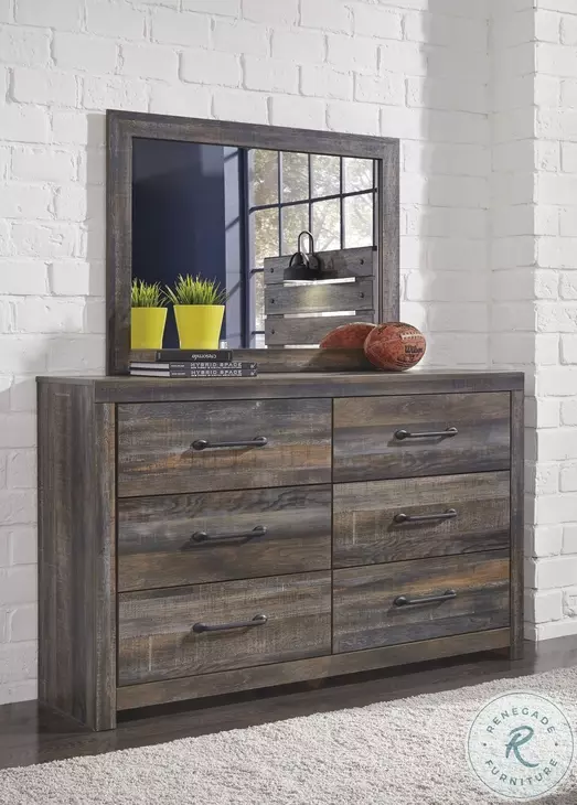 Drystan 6 Drawer Dresser and Mirror