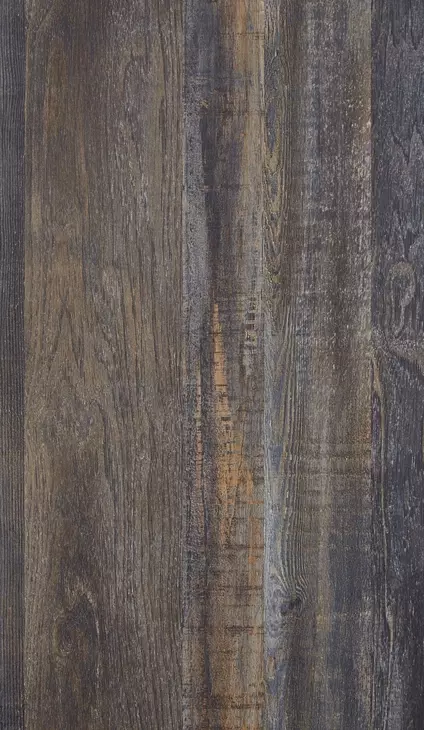 Drystan Brown Rustic Full Panel Headboard with LED and USB Charging
