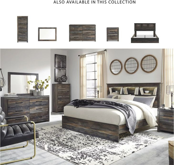 Drystan King Bookcase Bed