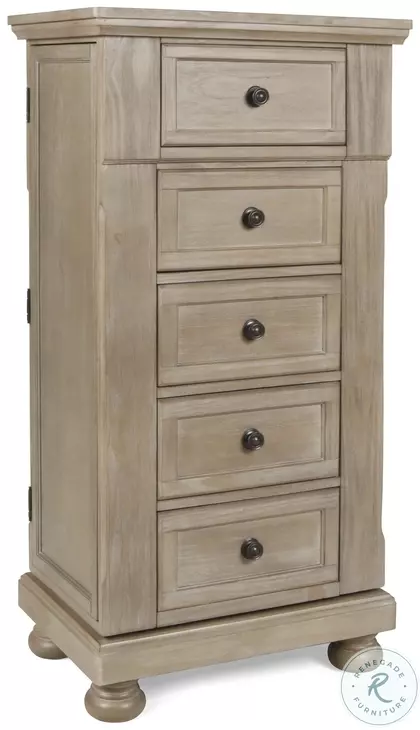 Allegra Pewter Swivel Chest