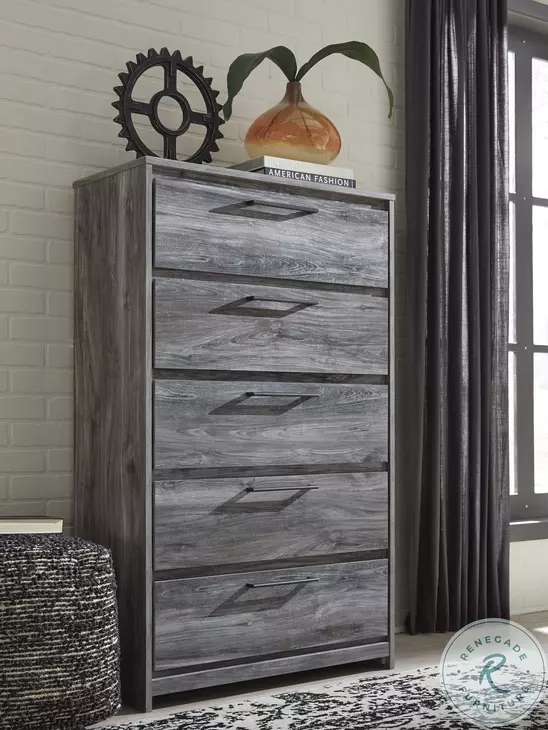 Baystorm Gray 5 Drawer Chest from Ashley | Coleman Furniture