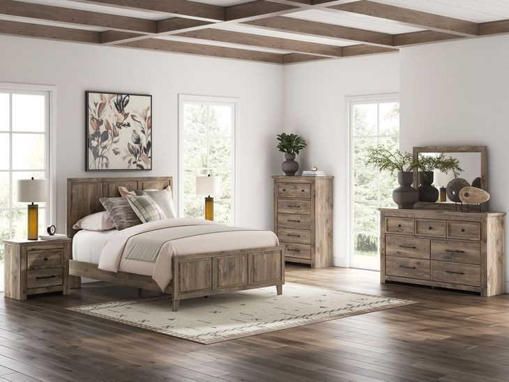 Stanziford Brown Panel Bedroom Set