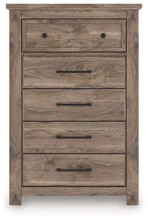 Stanziford Brown 5 Drawer Chest