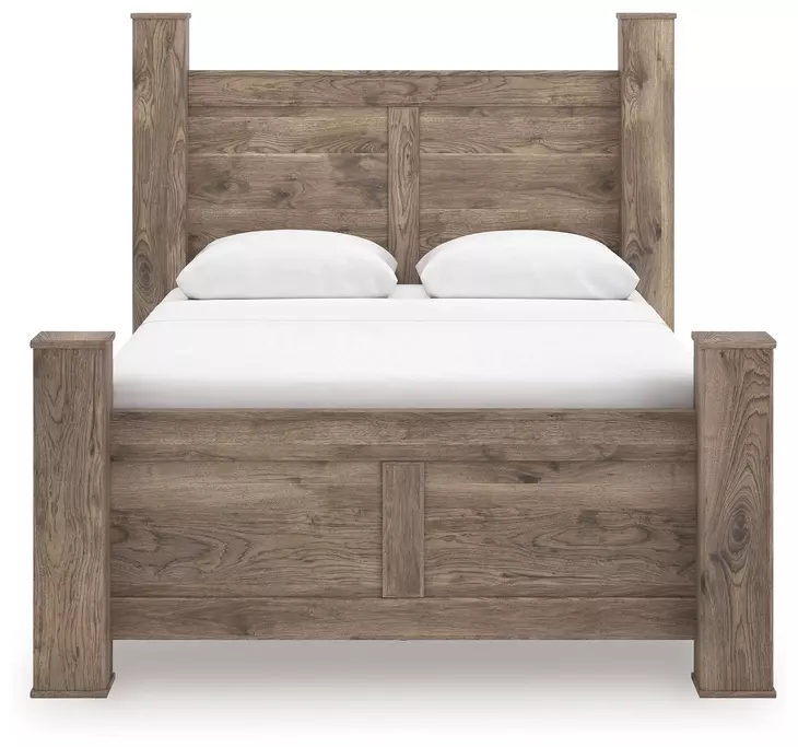 Keithland Brown Queen Poster Bed