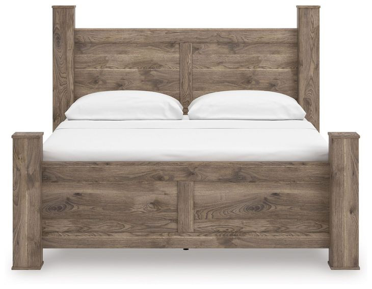 Stanziford Brown King Poster Bed