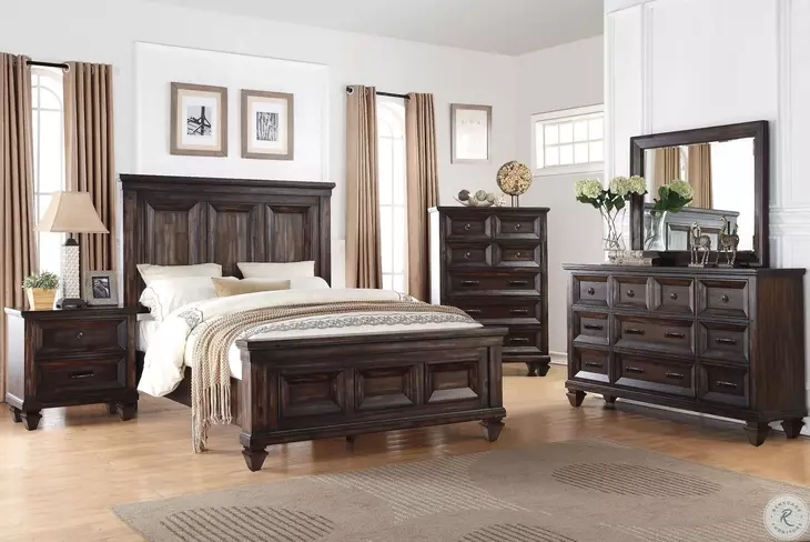 Sevilla Walnut Panel Bedroom Set