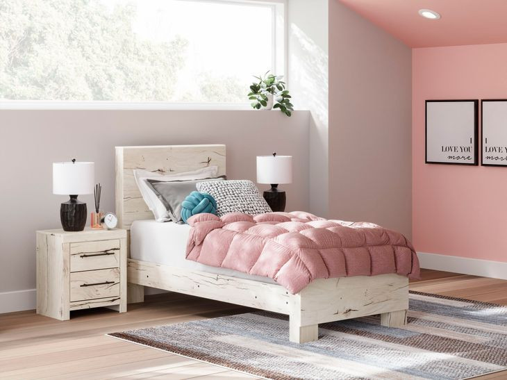 Lawroy Rustic White Twin Panel Headboard