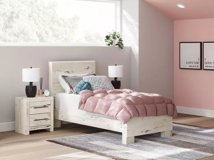 Lawroy Rustic White Twin Panel Headboard