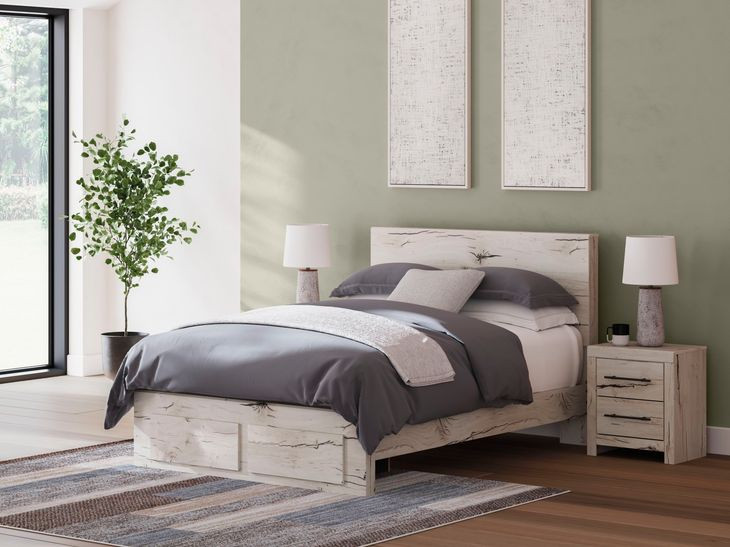 Lawroy Rustic White Queen Panel Headboard