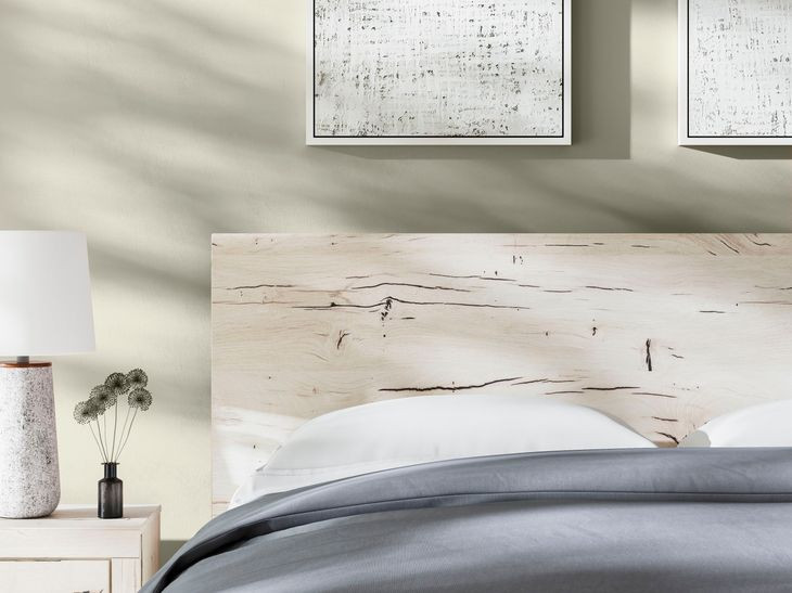 Lawroy Rustic White King Panel Headboard