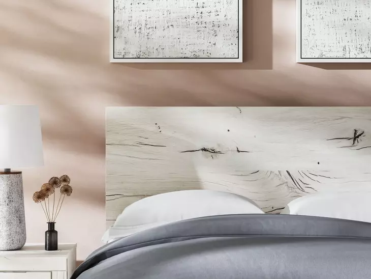 Lawroy Rustic White Full Panel Headboard