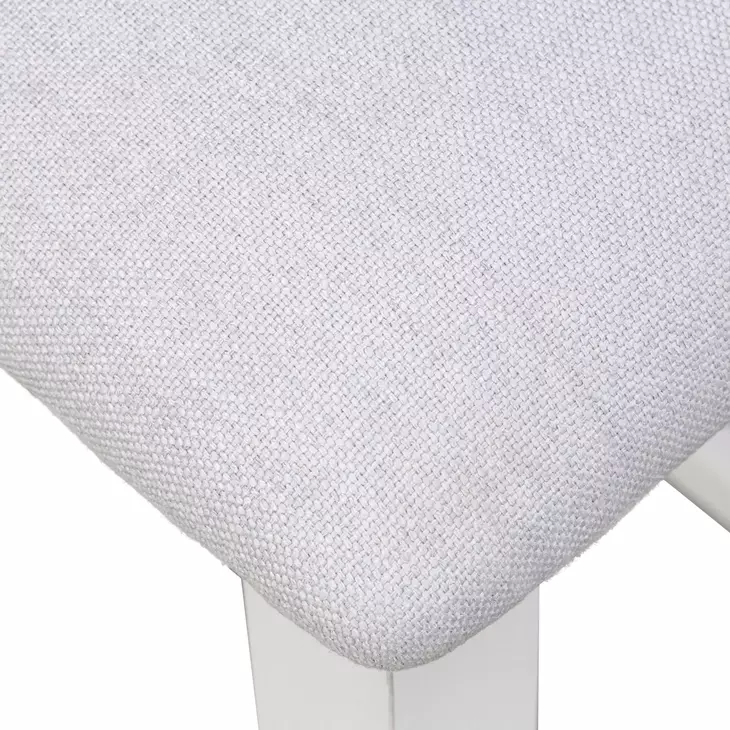Islamorada Dapple Gray Performance Fabric Upholstered Backless Counter Height Stool