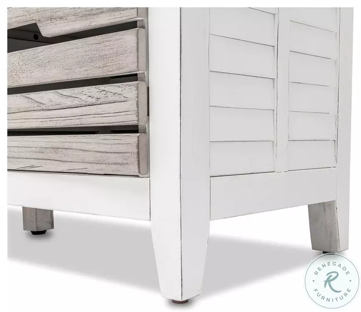 Island Haven Dapple Grey and Blanc 2 Door Sideboard